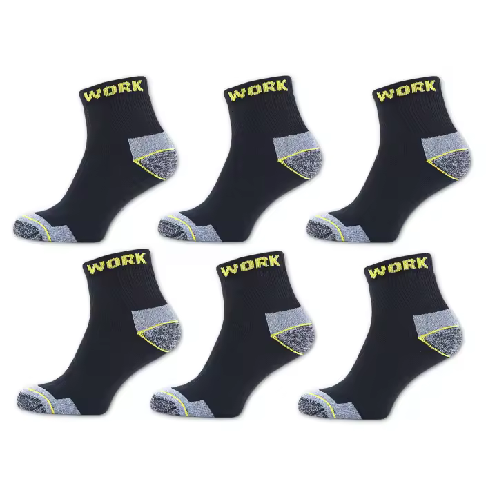 NAKLOE - 6 Pares - Calcetines trabajo - Calcetines trabajo hombre - Calcetines de trabajo - Calcetines hombre trabajo - Calcetines tobilleros trabajo - 1