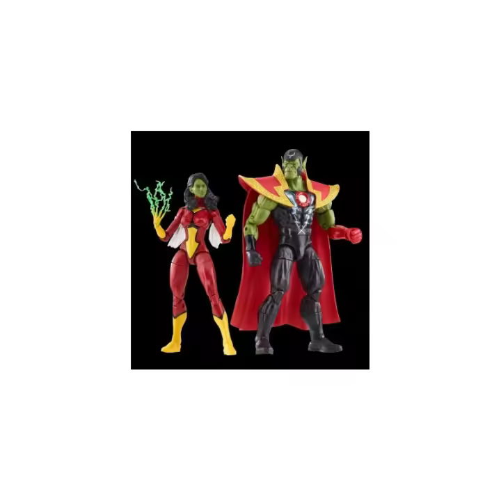 Figura hasbro marvel legends series avengers skrull queen & super - skrull - 1