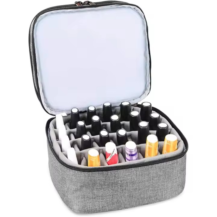 Storage Bag & ; Varnish &; Ongles - &;Case Of Varnish &; Nails &;Carrying Case for Polish & ; Nails, for Essential Oil Organizer for Fragrance Oil and Accessories (gray，30 Bottles) - 1