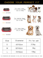 Cama Para Perros Y Gatos Pequeños Y Grandes Almohadilla Suave De PU Material Transpirable Accesorios Para Mascotas Cesta Grande Con Alfombra Ropa De Cama Para Perrera - details 0