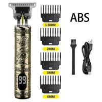 Cortador De Pelo Eléctrico T9 LCD Para Hombres Recargable Con 3-4 Boquillas De Corte Apto Para Rasurar Y Peinar Universal 100-240V - details 6