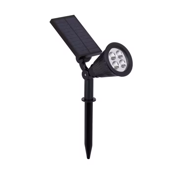 Ledkia Foco Solar Exterior LED con Pincho Meillion 3000K Blanco Cálido - 1
