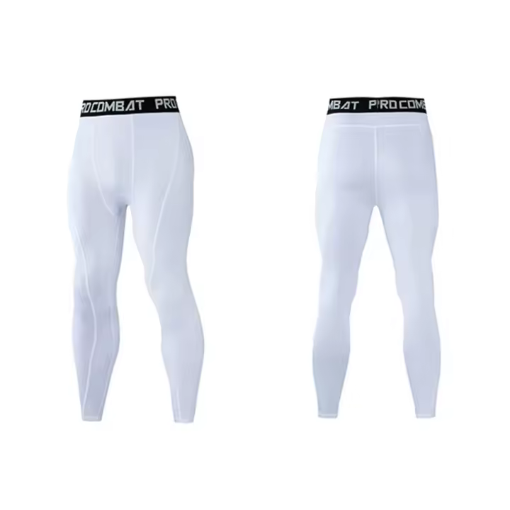 Pantalones De Entrenamiento De Compresión Para Hombres Ropa Deportiva Quick Dry Leggings Para Correr Y Ejercicios Fitness Con Cierre Elástico - 1