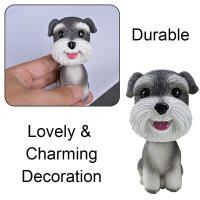 Adorno De Coche Miniatura De Perro Resina Decoración Para Tablero Del Coche Juguete Para Mascotas Regalo Elegante Y Lindo - details 0