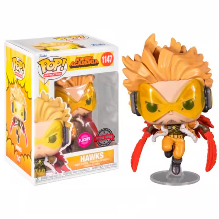 Funko Hawks Flocked exclusivo special edition  ACademia Boku no Hero   Anime Funko Pop 1147 - 1