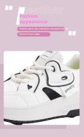 Zapatos De Caminar Con Cordones Y Transpirables Para Niñas 2024 Patinetas Deportivas Retráctiles Para Estudiantes Mujeres En Exteriores Material Superior De Cuero Suela TPR Tamaño True Fit Para Edad 7-13 - details 8