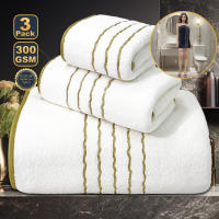 Juego de tres toallas de baño de vellón coral GOOZONE HOME, gruesas, absorbentes de agua y suaves para envolver el cabello seco | Toalla de secado rápido para el hogar - details 1