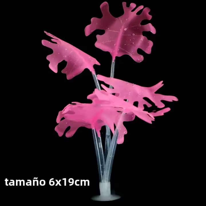 Plantas Acuáticas De Silicona Flores Artificiales Para Acuarios Decoración Submarina Para Tanque De Peces Jardín Submarino - 1