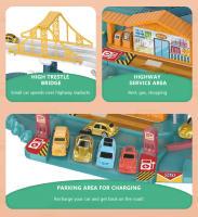 Juguete Interactivo De Dinosaurio Para Niños Coche De Ferrocarril Eléctrico Con Parking Y Aventura Juego De Construcción Mecánico Para Cerebro - details 15
