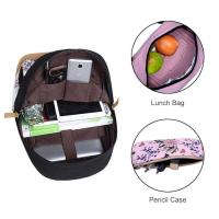 Conjunto de Tres piezas de gran capacidad de mochilas para estudiantes para hatbres y Mujeres, mochilas de viaje informales - details 3