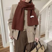 Bufanda Clásica Elegante Para Mujer Invierno Suave Térmica Versátil Coreana Pareja Estudiante Tejida Cálida Femenina Chaqueta Hombre - details 5