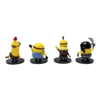 Figuras De Acción 3D Despicable Miniones Kevin Bob CARL AGNES Reina Del Mundo Juguetes Para Niños Regalos De Navidad Colección De Muñecos Capsula - details 2