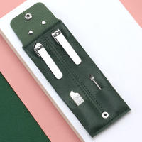 Juego De Cortauñas Portátil Para Viaje Herramientas De Manicura Y Pedicura Cortauñas Aparato Para Oídos Y Acrílico Verde Oscuro Rosa - details 9