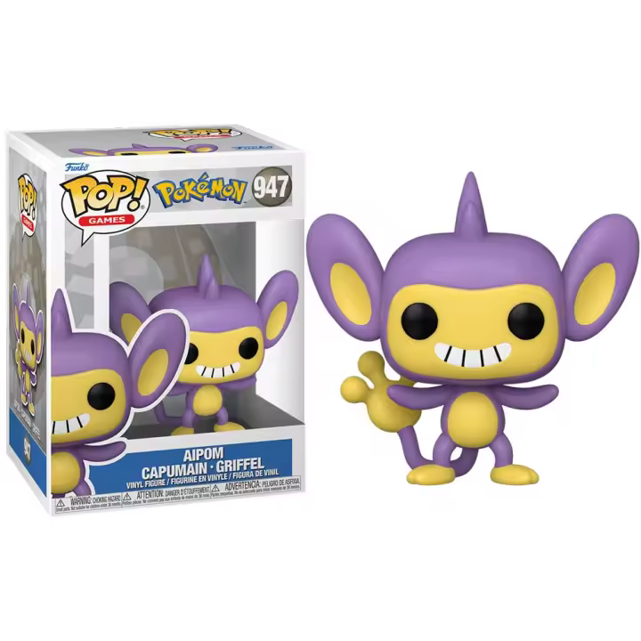 FUNKO POP! POKEMON - AIPOM, LICENCIA OFICIAL - 69082, Nº947 - 1