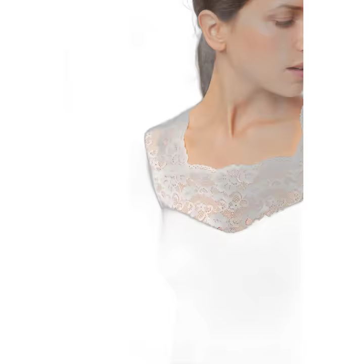 Ysabel Mora - Camiseta térmica encaje manga larga - 1