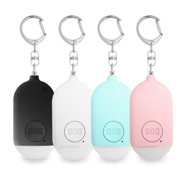 Llavero De Alarma Personal SOS Para Niñas Ancianas Con Botón De Panico Y Desplazamiento Fuerte Alerta De 130 DB Para Seguridad - 1