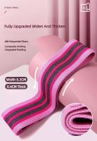 3Pcs Bandas De Resistencia De Tela Para Caderas Y Glúteos Ejercicio De Squat Y Estiramiento De Círculo Aparato De Gimnasio Y Yoga Para Fortalecimiento De Piernas Y Cintura - details 8