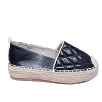 Zapato planos Mujer, Alpargata Negras, Marrón, Suela esparto, plataforma cómodas, Moda Joven Casual , Primavera Verano 2024 - details 1