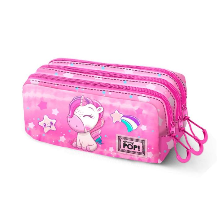 Estuche Triple Grande Unicornio.
