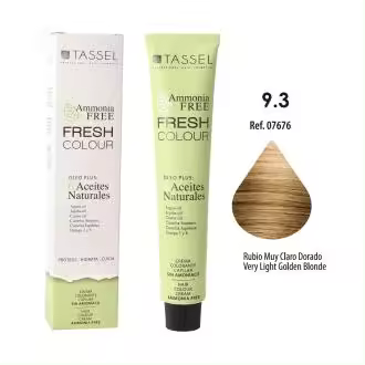 Tinte Fresh Colour sin Amoniaco 100ml: 9.3 - Rubio muy claro dorado - Tassel - 1