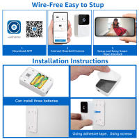 Timbre inalámbrico inteligente con cámara - Conexión WiFi a smartphone | Almacenamiento en la nube | Videovigilancia HD - details 10