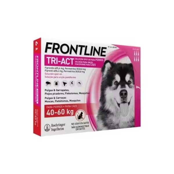 FRONTLINE TRI-ACT XL 40-60 kg (6 pipetas) - 1