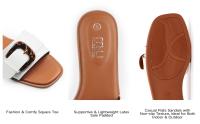 Sandalias Planas De Punta Redonda Para Mujer Zapatillas De Baile Elegantes Modernas De Verano Con Suela De Goma - details 1