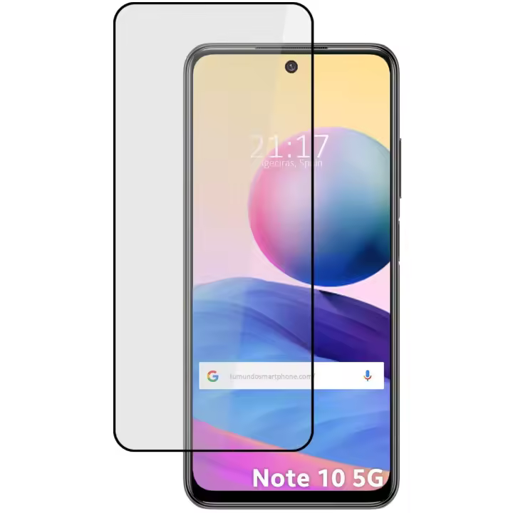 Tumundosmartphone Protector Cristal Templado Completo 5D Full Glue Negro para Xiaomi Redmi Note 10 5G / Poco M3 Pro 5G - 1