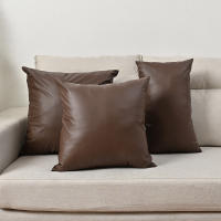 Funda De Cojín Elástica PU Impermeable De Color Sólido Soporte Lumbar Para Sofa Y Oficina Sin Núcleo De Almohada - details 15
