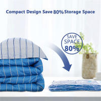 Bolsas De Almacenamiento a Vacío Para Ropa Y Colchones 7/8PCS Ahorro De Espacio Organizador Comprimido Ecológico Rectangular - details 4