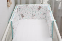 LALA - Ropa de Cama para Cuna de Bebe, ropa de Cama para nuevo nacido, Valla anticolisión para Bebe, Oso de Algodón Puro, 30x30x6, Pieza Entera lavable, - details 1