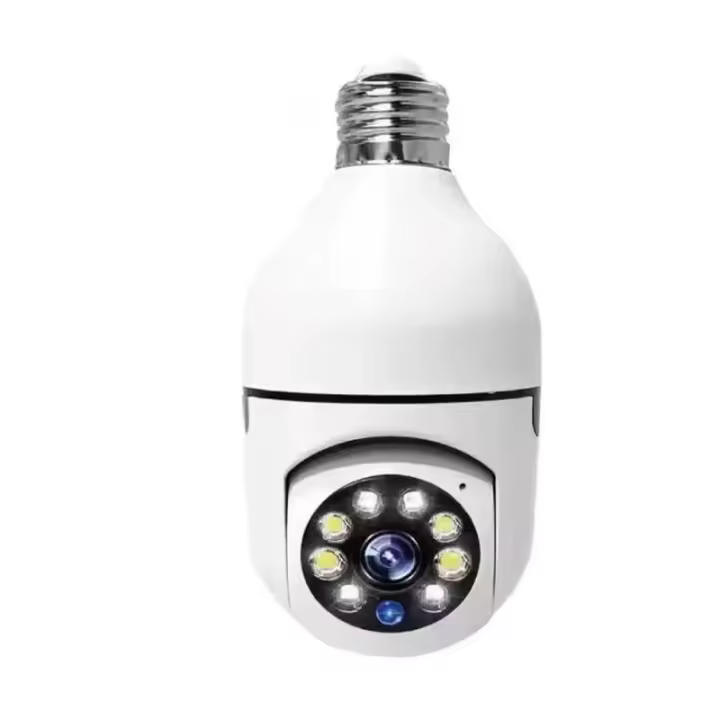Cámara De Seguridad Interior Tuya 5G WiFi Con Luz LED Color Y Visión Nocturna 5MP 3MP Audio Bidireccional Y Seguimiento Automático Base E27 Mini PT - 1