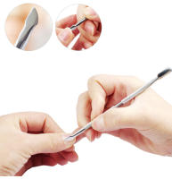 Herramienta De Cuidado De Uñas 4pcs/Lot Acero Inoxidable Eliminador De Cutícula Doble Cara Para Pies Muertos Manicura - details 4