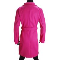 Abrigo De Mezclilla Para Mujer Invierno Cálido Chaquetas De Soltera Cuello Abajo Largo Ropa De Mujer Tipo De Cierre Doble - details 3