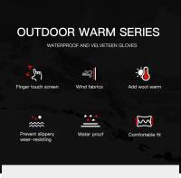Guantes De Ciclismo Para Otoño Invierno Exterior Negro Táctil Antideslizante Para Gimnasio Fitness Running Y Motocicleta Unisex - details 1