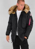 Chaqueta Polar Alpha Industries Hombre Chaqueta de invierno Parkas, Negro (Talla M) - details 2