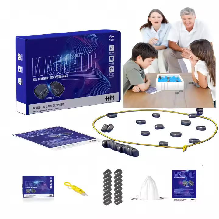 Juego de ajedrez magnético portátil, juego de batalla mental, juego de estrategia para niños y adultos, divertido juego de fiesta familiar, juego de mesa magnético multijugador, divertido regalo educativo - 1