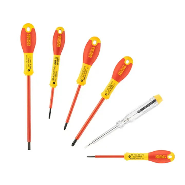 Set de Destornilladores Stanley 6 Piezas - Herramientas de Bricolaje con Mango Ergonómico - 1