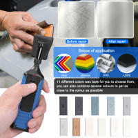 Juego De Herramientas De Reparación DIY Para Vinilo PVC Plásticos Eliminación De Rasguños Y Agujeros Con 11 Barras De Cera - details 2