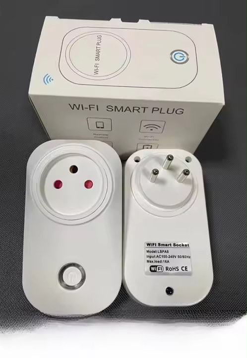 Enchufe Inteligente WiFi 16A Con Enchufe Israelita Control Por Voz De Alexa Y Google Home Función De Tiempo Tuya APP Hogar Inteligente Protección Contra Sobrecargas - 1