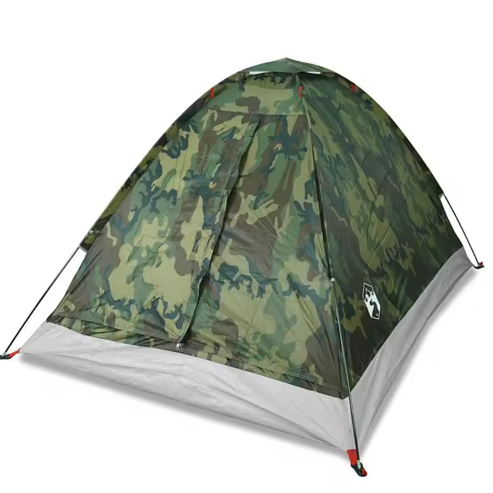 vidaXL Tienda de campaña iglú para 2 personas impermeable camuflaje - 1