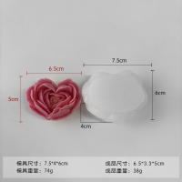 Molde De Silicona En Forma De Corazón De Rosa Romántica Para Velas Resina Y Chocolate Mold De Flor De Amor Para Decoración De Pasteles De Boda Día Del Amor - details 10