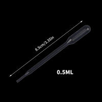 100Pcs Pipetas Desechables De Plástico 0.5ML Para Transferencia Y Succión De Resina EPOXÍTICA UV Molde De Silicona Para Fabricación De Joyas - details 0