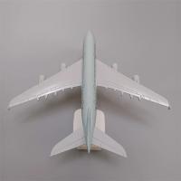 Modelo De Avión De Aleación De Metal Qatar Classic Airways 380 20cm Con Ruedas De Aterrizaje Juguetes Y Regalos Para Jóvenes - details 0