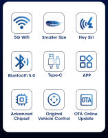 Adaptador De Auto Android Wireless CarPlay Para Sistema Linux Mini Bocina Para Carro Actualización OEM Venta Caliente 2024 - details 1