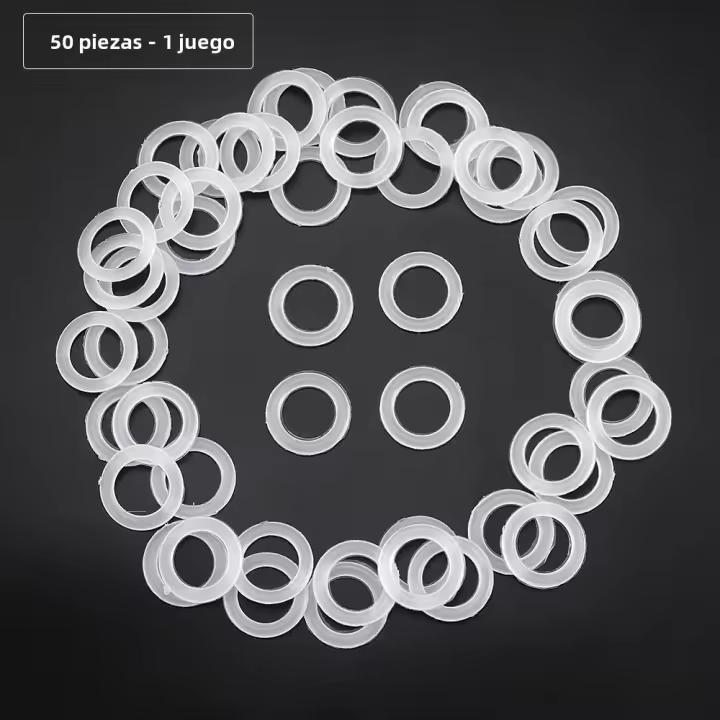 Anillos De Crochet Blancos De Plástico Para DIY 2cm O-Ring Para Accesorios De Bolsas De Punto Y Suministros De Artesanía 50/100/200/1000 Piezas - 1