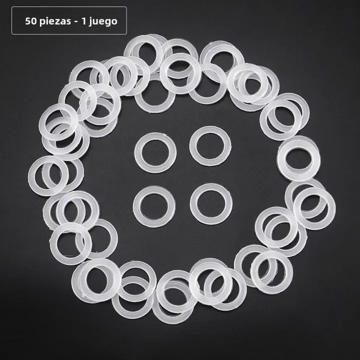 Anillos De Crochet Blancos De Plástico Para DIY 2cm O-Ring Para Accesorios De Bolsas De Punto Y Suministros De Artesanía 50/100/200/1000 Piezas - 1