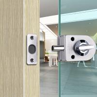Cerradura De Puerta Deslizante Antirrobo Con Cierre De Tierra En Acero Inoxidable 304 Vidrio Pulido Acabado Cerradura De Bisagra Doblemente Swing Para Marco Sin Vidrio - details 2