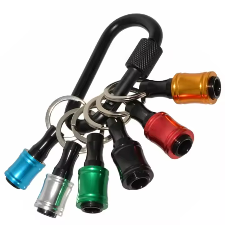 Soporte De Destornillador 1/4 Hexagonal Para Taladro Adaptador De Solución Rápida Con Llave De Destornillador Soporte De Taladro De Acero Inoxidable Y Aleación De Aluminio - 1