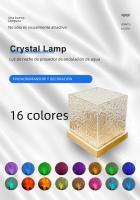 Proyector De Ondas De Agua Luz Nocturna 16 Colores Lámpara De Cristal De Llama Decoración Para Hogares Y Festivales - details 0